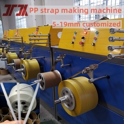 Produsen PP Packing Belt Produksi Line Untuk 5-19mm Lebar Disesuaikan Baik Fleksibel Dan Ketegangan