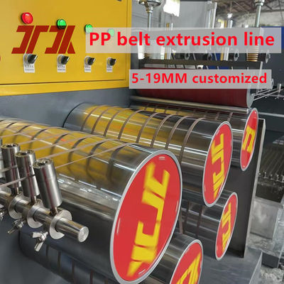 Peralatan produksi strapping PP motor 37KW, mesin strapping PP 5-15mm untuk pengubah layar otomatis