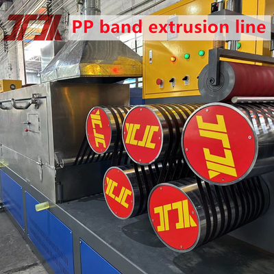 200 Kg/H Double Screw PP Packing Belt Strap Manufacturing Extrusion Making Machine dengan Double Screen Changer