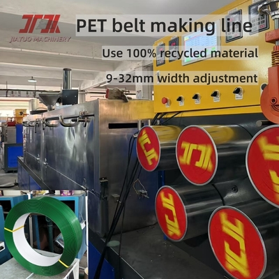 PET Flake bahan hancur PET Bahan Plastik Strapping Tape Strap Manufaktur Mesin Dengan Precision Die Head Control