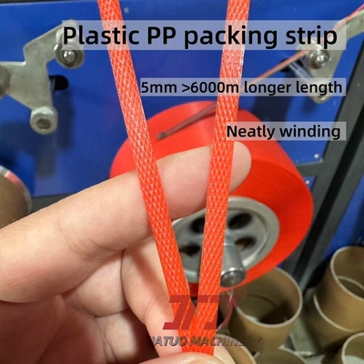 5mm >6000m Semi Virgin Daur Ulang Polypropylene Plastik PP Band Strapping Belt Untuk Pengemasan