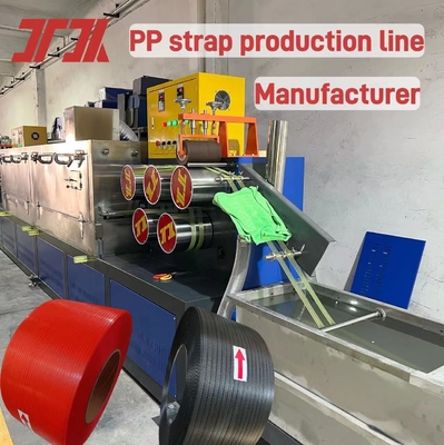 5-19mm Lebar Disesuaikan PP Plastic Strap Machine Dengan PP Strap Gunakan Mesin Otomatis Atau Manual Dan Sistem Kontrol PLC