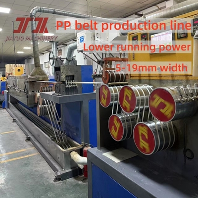 280kg/H PP 4Straps Output Making Machine Dengan Sistem Kontrol PLC Dan 250-300m/Min Kecepatan Tinggi