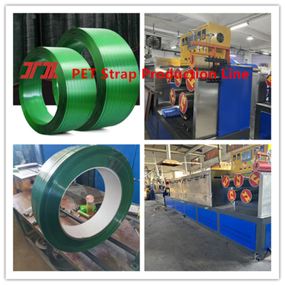 9-25mm Single Screw/Twin Screw PET Plastic Steel Belt Produksi Peralatan PET Strapping Belt Produksi Line PET Packaging Belt Dengan Sistem Kontrol PLC