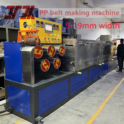 350kg/H Kapasitas Pp Strap Membuat Mesin Dengan Tepat Die Kepala Dan PLC Control System