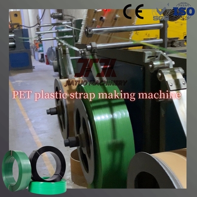 Kualitas tinggi 400kg/H PET Otomatis Strapping Band Sabuk Manufaktur Membuat Mesin Ekstrusi Dengan Sistem Kontrol PLC