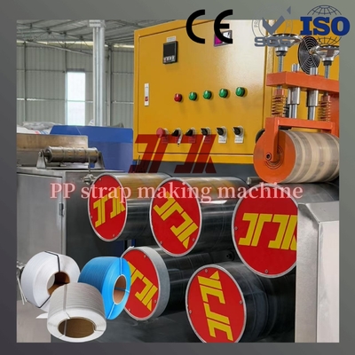 Mesin Pembuat Tali Pengikat Plastik Polypropylene PP 100KW Dengan Pengganti Layar Non-Stop