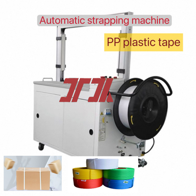 Mesin Pengemasan 5-15mm PP Strapping Mesin Strapping Otomatis Mesin Strapping Desktop dengan Desain Gantry