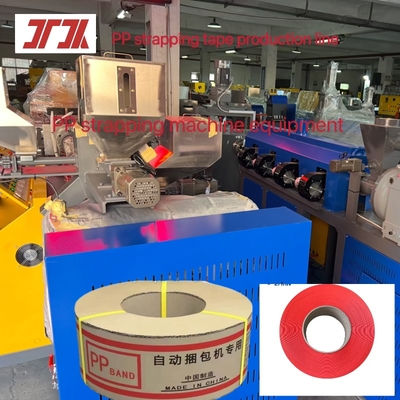 Extruder kecepatan tinggi 5-19mm PP produksi pita kemasan PP peralatan strapping untuk tingkat kegagalan rendah dan operasi sederhana
