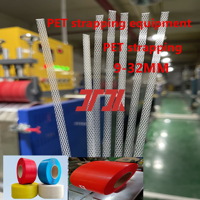 PP Plastic Extruder 5-19 mm PP Strapping Produksi Line PP Strapping Peralatan Dengan 55KW Siemens Motor