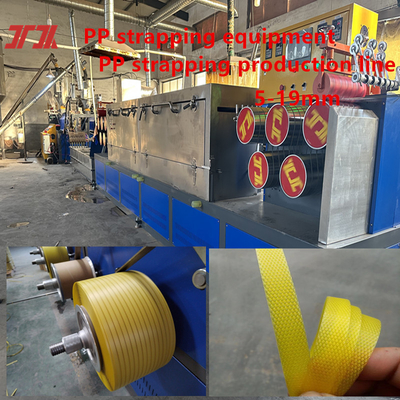 Electric PP Strap Band Extrusion Line Mesin Pembuat Tali Plastik Dengan Kontrol PLC
