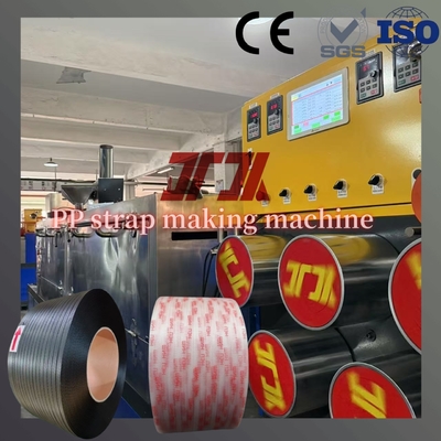 Electric PP Strap Band Extrusion Line Mesin Pembuat Tali Plastik Dengan Kontrol PLC