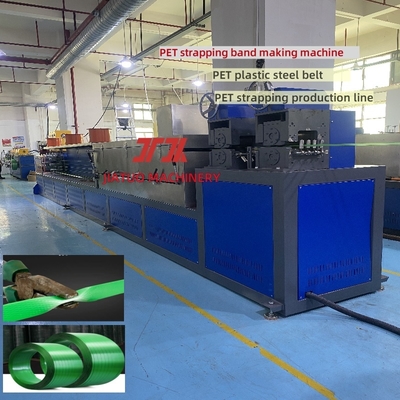 100% bahan PET hancur mesin pembuatan tali hewan peliharaan sekrup tunggal peralatan produksi PET mesin plastik kecepatan tinggi