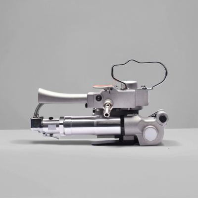 12-16mm Semi-otomatis Pneumatic Strapping Machine untuk PP PET Strapping