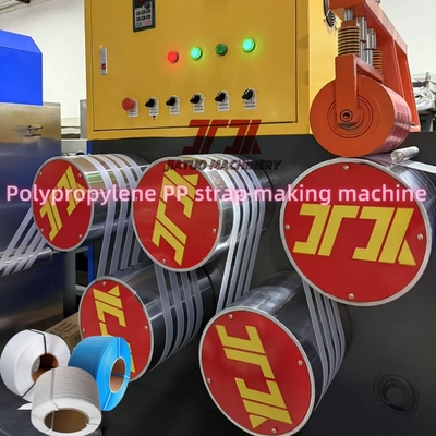 Mesin Pembuat Tali PP Extruder Sabuk PP Layar PLC Otomatis Dengan Motor GUOMAO