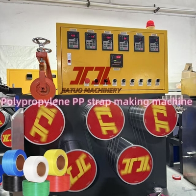 High Output Polypropylene PP Strap Making Machine Plastisasi yang sangat baik 5-19mm