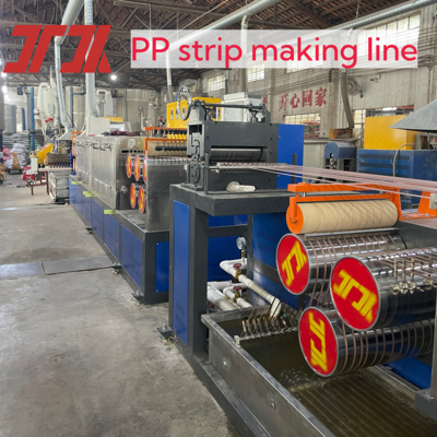 Garis Produksi Tali PP Plastik Otomatis Penuh 120-200kg/jam dengan Pengganti Layar Tanpa Henti