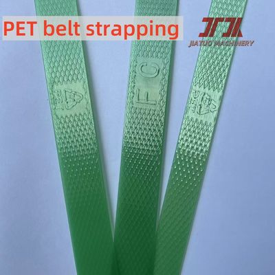 Kekuatan Tinggi Tulis PET Plastik Tali Berat Manual Dan Otomatis 350-950kgf