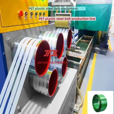 Peralatan sabuk baja plastik PET, lini produksi sabuk baja plastik PET sekrup tunggal, filter serat kimia 80 mesh, peralatan PET