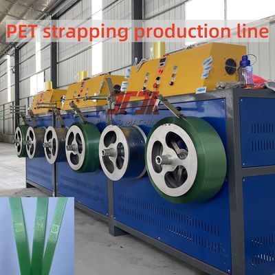 Kecepatan tinggi > 150m/menit Garis Produksi Pita PET dengan Lebar 9-32mm dan Penggulung Otomatis