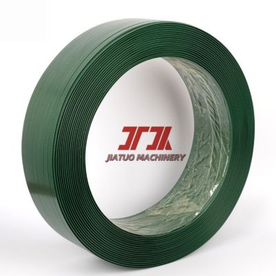 PET Plastic Packing Strapping Band strapping PET hitam berkecepatan tinggi untuk digunakan pada mesin strapping pneumatik