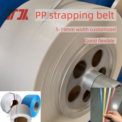 Tali Strapping PP Transparan 5mm Ultra-tipis, Tali Pengikat PP untuk Mesin Strapping Otomatis
