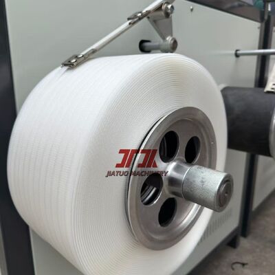 280m/menit Kecepatan Jalan PP Plastic Strap Making Machine Ramah lingkungan Buat 5mm Dengan Kontrol PLC