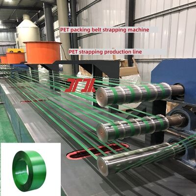 200kg / H Polyester PET Strap Extrusion Line Siemens Motor Untuk Industri Brick Kiln