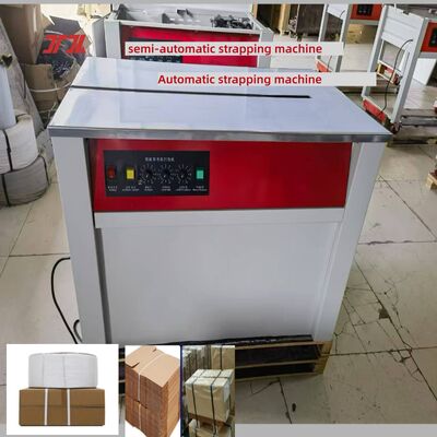 Mesin pengemasan Mesin Strapping Semi Automatic AC Motor Control Untuk Pita PET PP