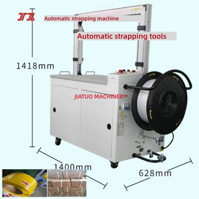 Mesin strapping otomatis kecepatan tinggi PP PET strap mesin strapping otomatis dengan sistem kontrol PLC