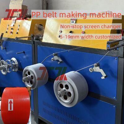 230-260Kg/h PP Polyethylene Packing Belt Extrusion Line Produksi Dengan Single Double Screw