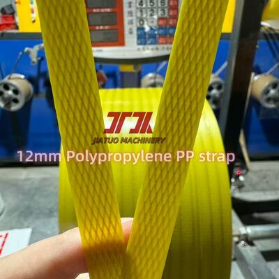 Mesin Pembuat Tali PP Lebar 5-19mm Untuk Tali Pengikat Dengan Mesin Penggulung Otomatis