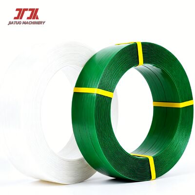 Kekuatan 1000N 19mm Lebar Transparent Green PET Strap Packing Banding Strapping