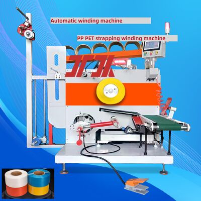 PLC Touch Screen PET Strapping otomatis Winder Max Winding Berat 80KG 350KG