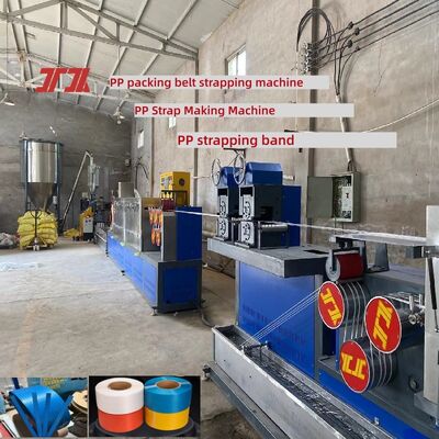38CrMoALA Single Double Screw PP Strapping Band Making Machine Dengan Winder Otomatis
