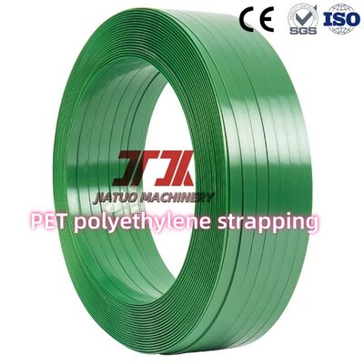 Strapping PET Strap Band Roll Untuk Mesin Tangan Hijau halus Dengan 300-1300kgf ketegangan