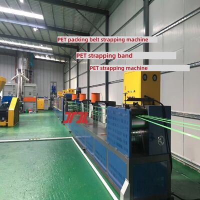 Peralatan Produksi Strapping PET Mesin Pembuat Strap PET 9-25mm untuk Sistem Kontrol PLC