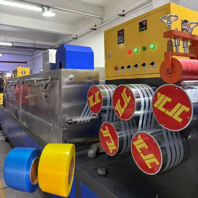 Mesin Pembuat Tali Pp 260kg/H Untuk Mengikat Kotak Dengan Pengganti Layar Tanpa Henti