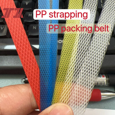 PP merah mengikat 5-15mm PP kemasan PP mengikat PP packing belt untuk mesin pengikat desktop