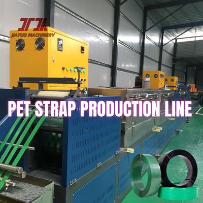 225-250kg/H PET Strapping Strap Band Making Extrusion Machine Dikendalikan PLC