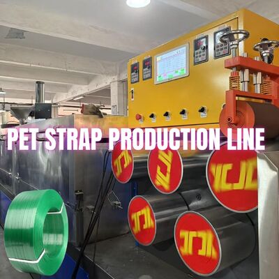 225-250kg/H PET Strapping Strap Band Making Extrusion Machine Dikendalikan PLC