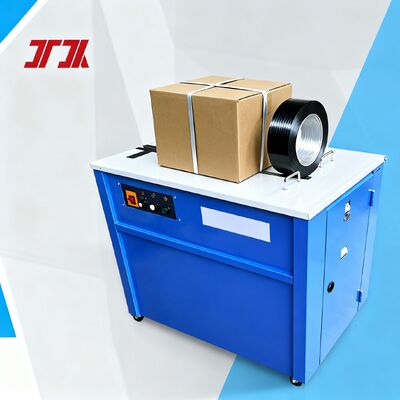 Kotak Karton PP Band Strapping Machine Semi Otomatis Roller Table Strapping Machine