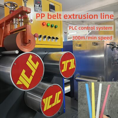 360-380kg/H Kapasitas Polypropylene PP Strap Produksi Mesin Dengan Kontrol PLC
