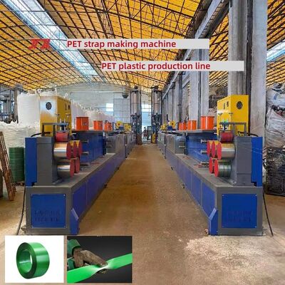 Mesin Pembuat Pita PET 9-25mm Mesin Produksi Sabuk Kemasan PET dengan Sistem Kontrol PLC.