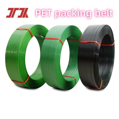 16mm Kekuatan Tinggi >450KGF PET Strapping Packing Belt Untuk Kemasan Pallet