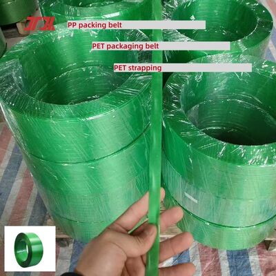 Sabuk kemasan PET berkecepatan tinggi Sabuk baja plastik PET dengan serpihan botol PET 100%