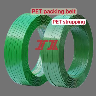 Tali pengemas PET kecepatan tinggi Tali baja plastik PET Sabuk pengemas PET dengan kekuatan tarik tinggi