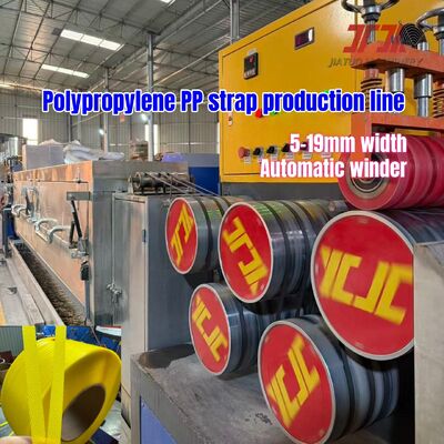 Lini Produksi Tali Pengikat PP Sekrup Kembar 5-19Mm Mesin Tali Sandwich Kekuatan Tinggi