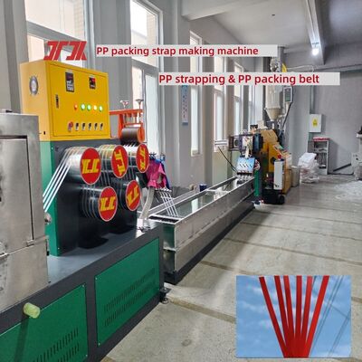 5mm PP Strapping Machine High-Speed PP Strapping Line Produksi untuk 100% Virgin Polypropylene Material