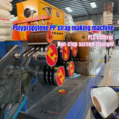 5mm Spesial-tujuan PP Strapping Band Produksi Line 300m/min Kecepatan berlari